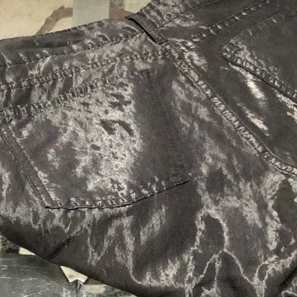 NWT. Zara. Satin Pants. Black shimmer. 30” waist. Bootcut. Gorgeous! - Picture 7 of 8